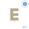 Wooden Letter E 12 inch or 8 inch, Unfinished Large Wood Letters for Crafts | Woodpeckers